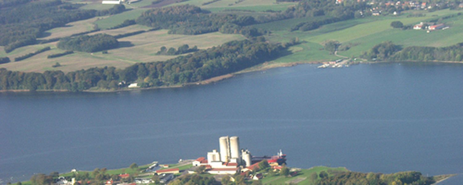 The fjord just north of Falslev Denmark